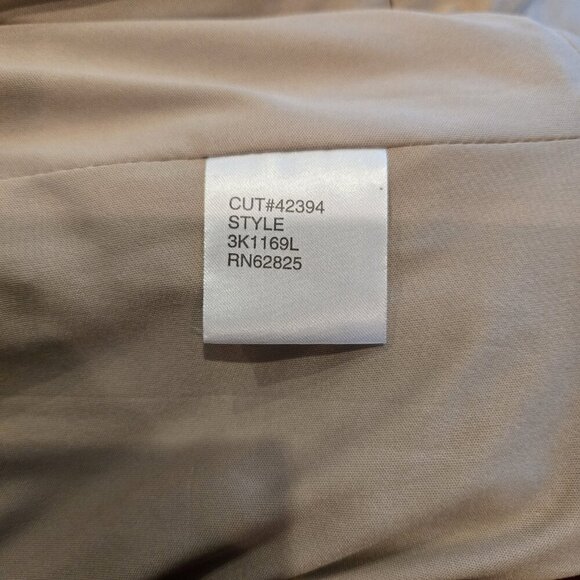 Tadashi Shoji Dress 8 Textured Lace Mermaid Gown Floral Regency 3K1168L Beige MB - Picture 9 of 10